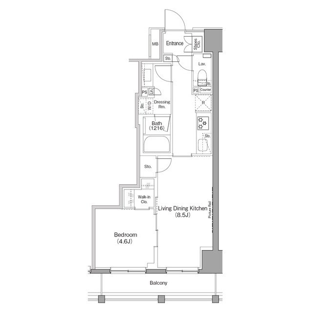 ザ・パークハビオ日本橋箱崎町 間取り