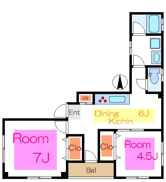 松田ビル 301号室 間取り