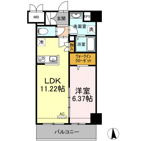 Carre S.I（ｷｬﾚｴｽｱｲ)  間取り