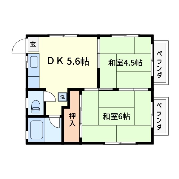 宮内サンハイツ西新井C棟  間取り