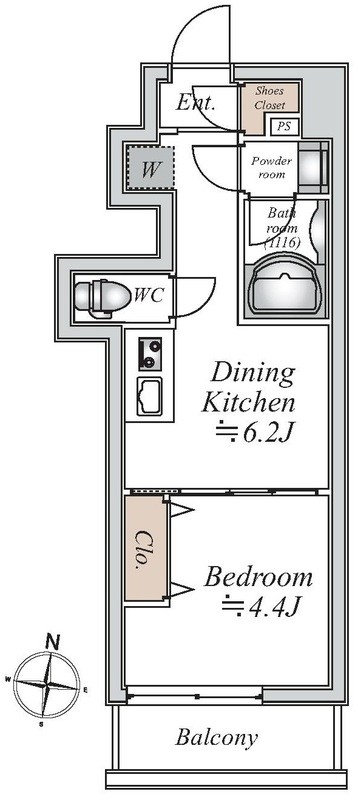 グランカーサ大島 間取り
