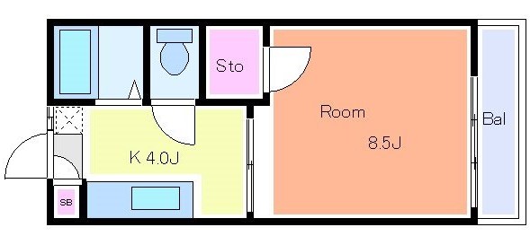 ASAHIハイツＡ棟 間取り
