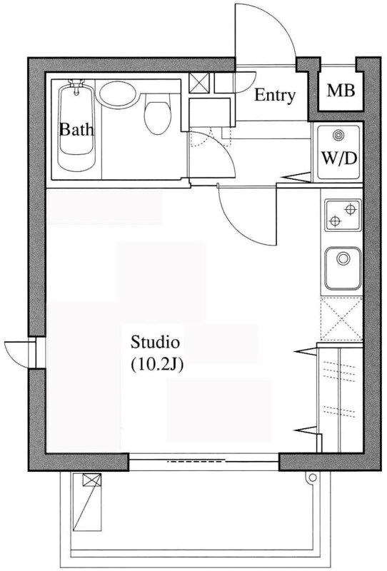 PALERMO　COURT 207号室 間取り