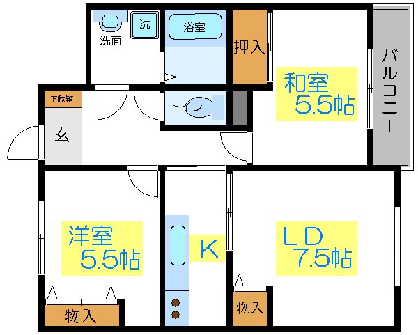 ベルモツインズ 間取り