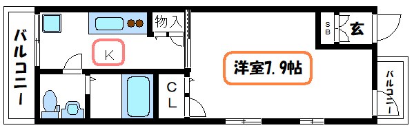 ＪＰＮ 201号室 間取り