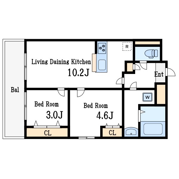 Alivis篠崎 間取り