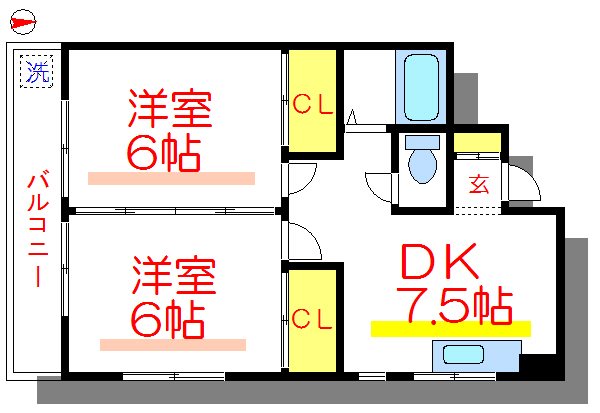 マンションオリエンタル 間取り