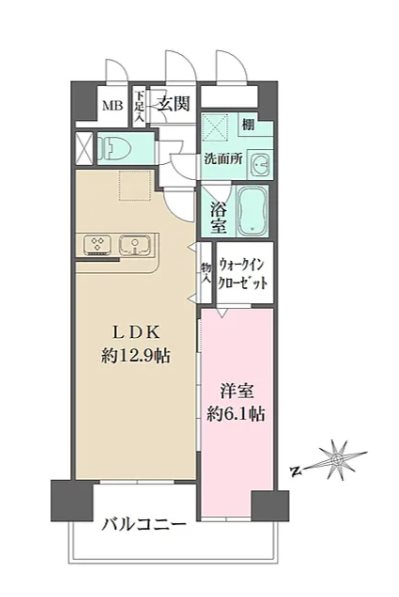 パークフラッツ日本橋馬喰町 間取り図