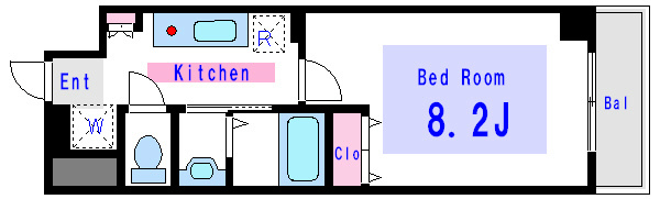 北斗ハイツ　北館  間取り