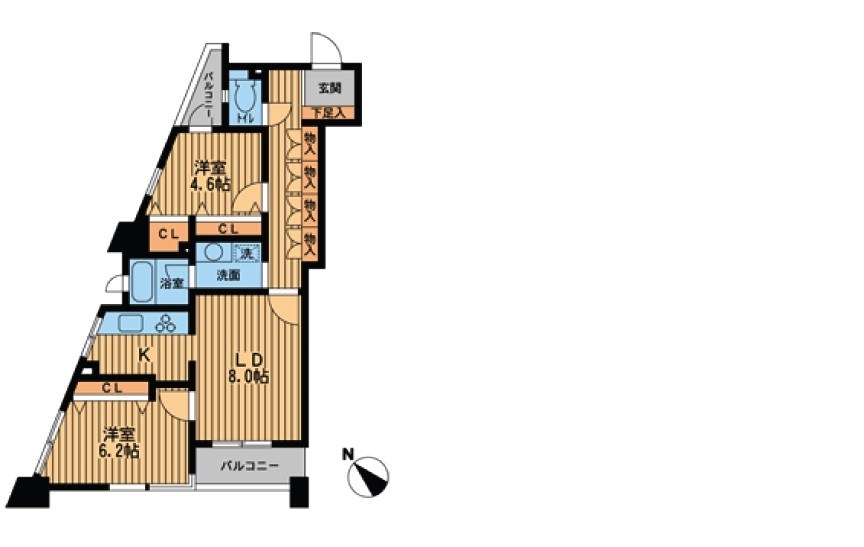 プライムアーバン新川 間取り図