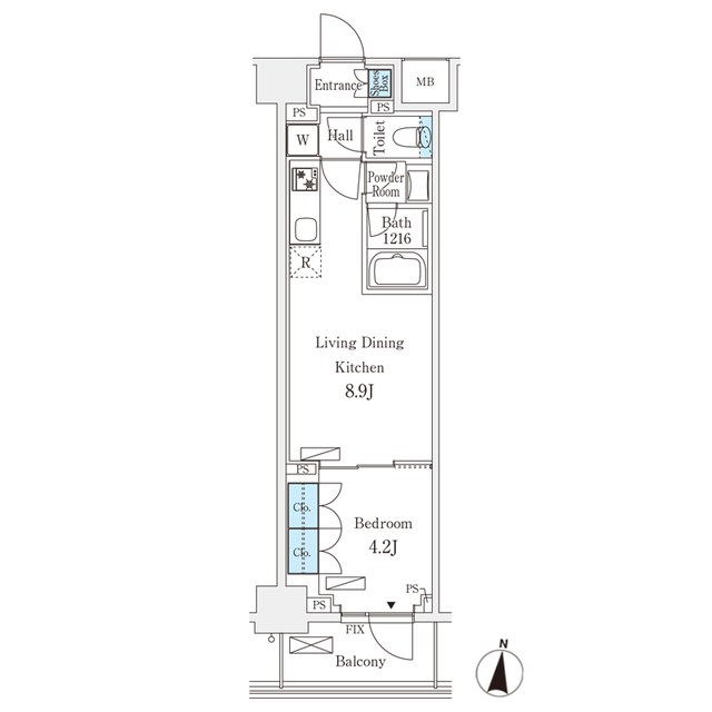 フロンティアレジデンス錦糸公園 間取り図