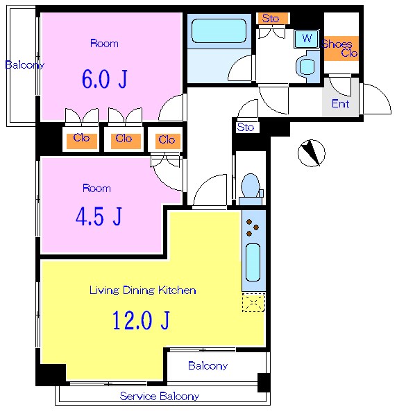フレンシア田端道灌山   間取り