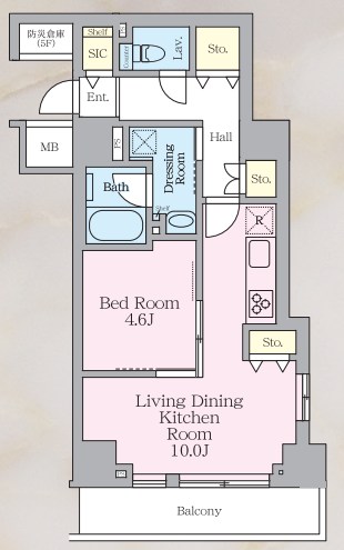 ラグゼナ北千住Ⅱ 205号室 間取り