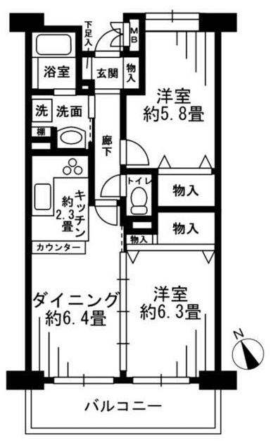 ベルウッド一之江 間取り