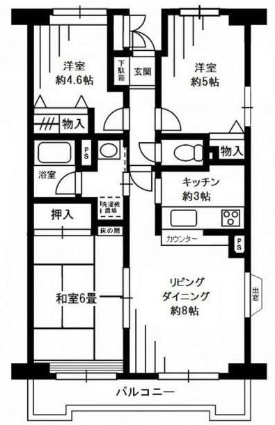 ベルウッド一之江 間取り