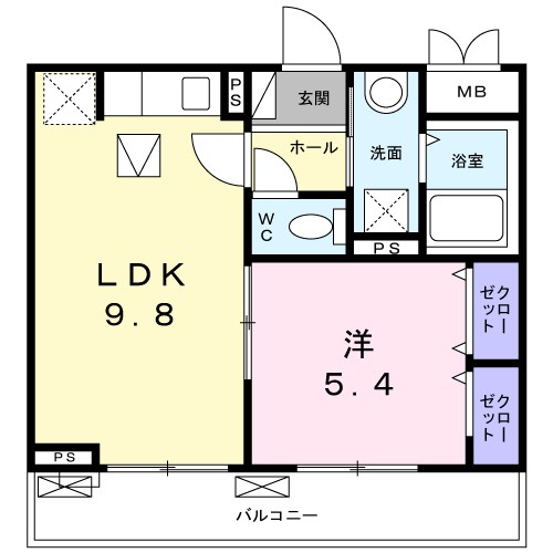 アンソレイエ町屋 間取り