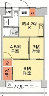 東陽町ハイホームＡ棟  間取り