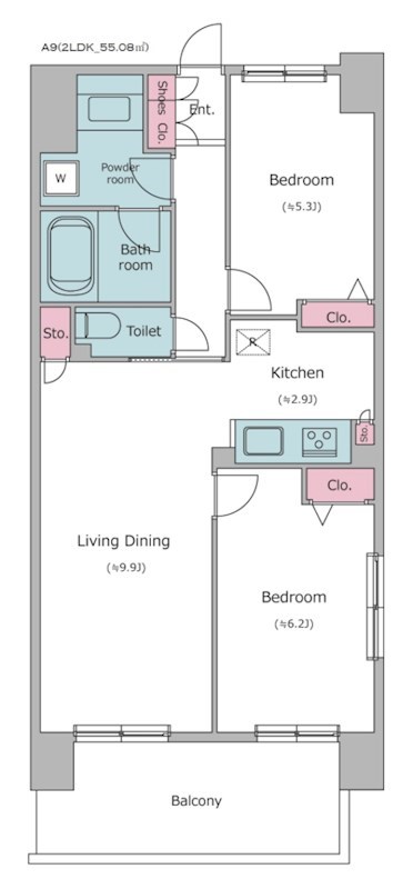 レジディア南千住 間取り図