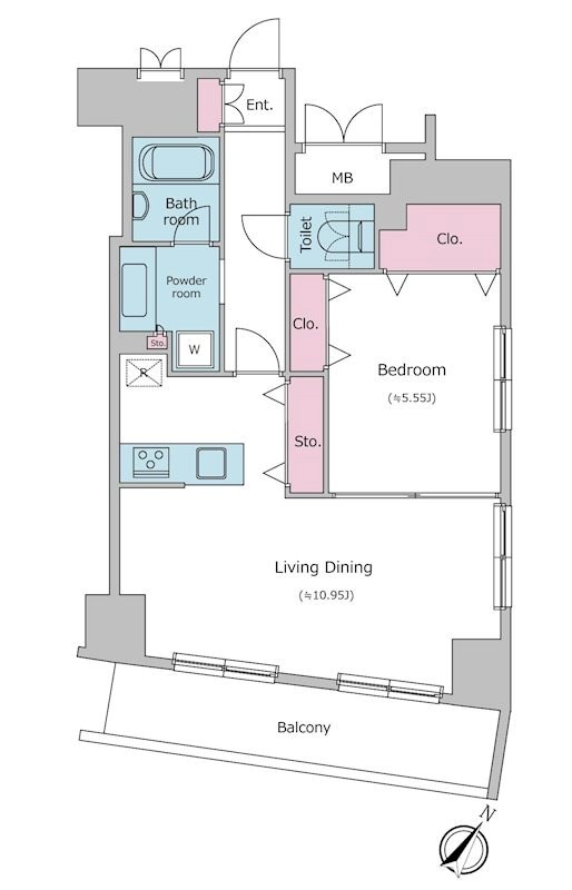 レジディア日本橋人形町Ⅱ  間取り図