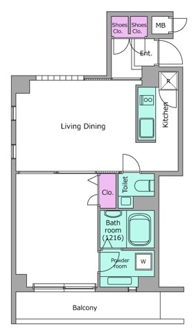 レジディア日本橋人形町 間取り図