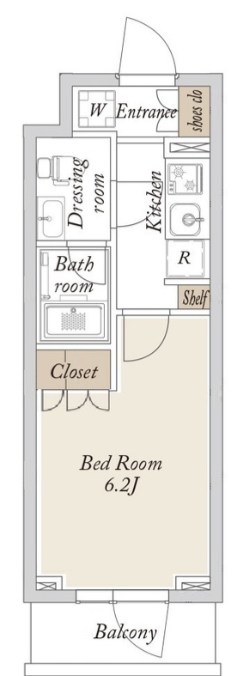 Ｌａ　Ｄｏｕｃｅｕｒ高砂 間取り
