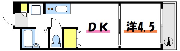 カーサ第二宇喜田４号棟 間取り図
