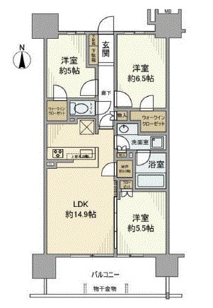 オーベル東陽町ファインレジデンス 間取り