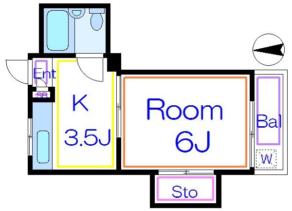 ヘイワハイム 202号室 間取り