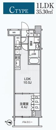 Alivis綾瀬 間取り