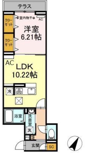 アナシエ亀有 間取り