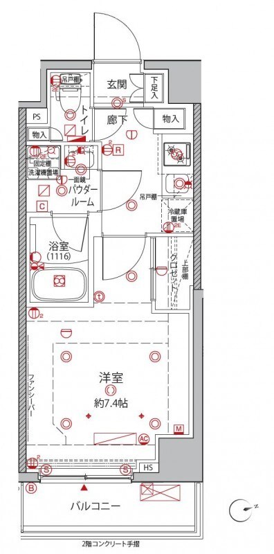 クレイシアIDZ王子 間取り