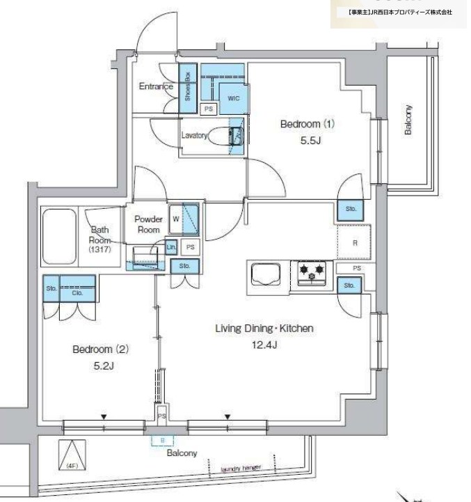 プレディアコート西葛西 412号室 間取り