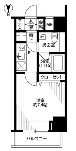 プレール・ドゥーク木場駅前 間取り図