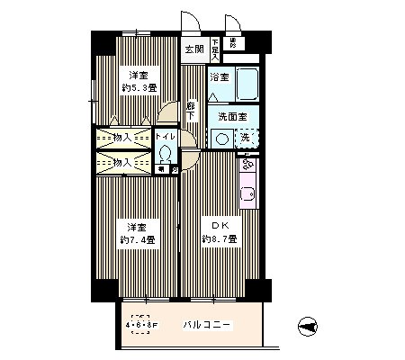 ウイングス・ハイ亀戸 間取り図