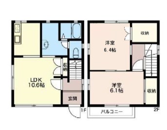メゾン石橋Ｂ 間取り