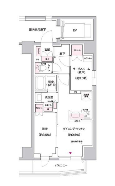 ジェイグランコート上野入谷 間取り図