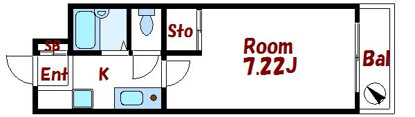 フローラ水山Ⅱ 間取り図