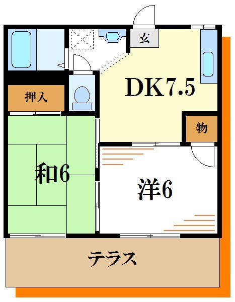 サンハイツＡ 間取り図