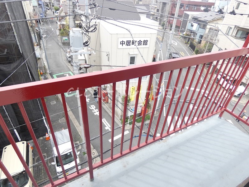 中居町コーポ ベランダ