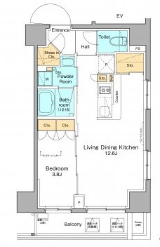 プラウドフラット浅草 間取り図