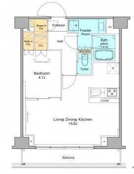 プラウドフラット浅草 間取り図