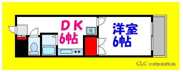 グランドール 107号室 間取り