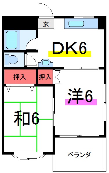 小山コーポラス  間取り図