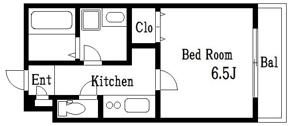 椿庵 202号室 間取り
