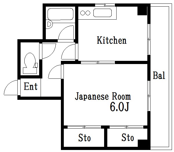 向島ロイヤルハイツ 401号室 間取り