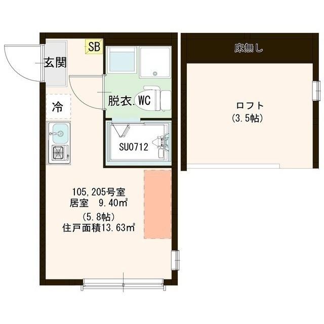 ソレイユ北綾瀬 間取り