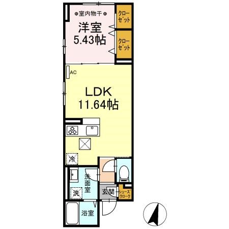 ルリアン綾瀬Ⅱ 間取り