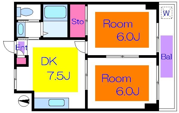 フレグランスⅢ  間取り図