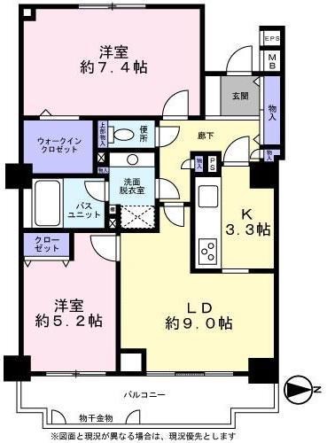 アコール北千住  間取り図