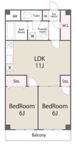 フロレセール 602号室 間取り